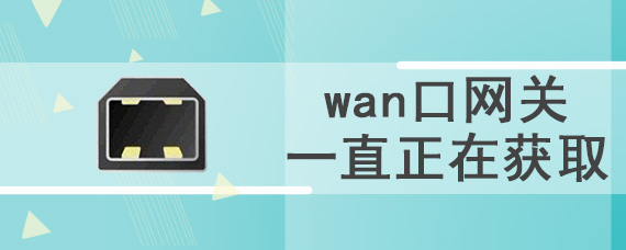 wan口网关一直正在获取