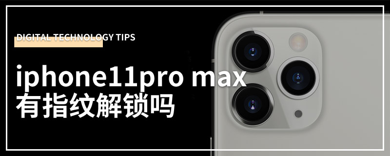 iphone11pro max有指纹解锁吗
