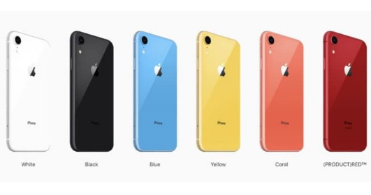 苹果推出新款iPhone XR6种配色:黑色最受欢迎