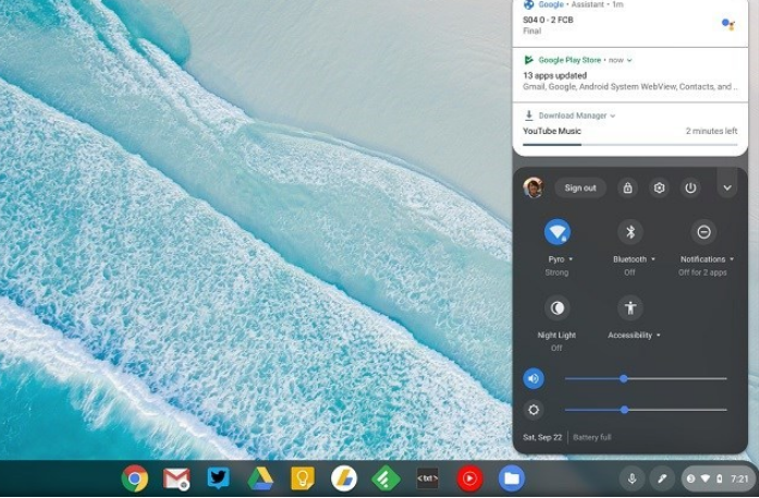 Chrome OS 70稳定版通道系统带来全新UI与Linux容器