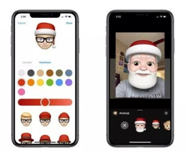 苹果手机上为“圣诞节”表情添加圣诞帽子的小技巧