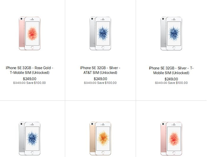 苹果北美官网在清仓产品上重新上架iPhone SE：仅249美元起