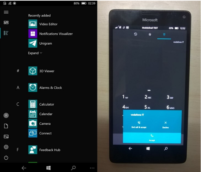 Windows10 ARM的Lumia 950 XL上研究新内容新增MobileShell