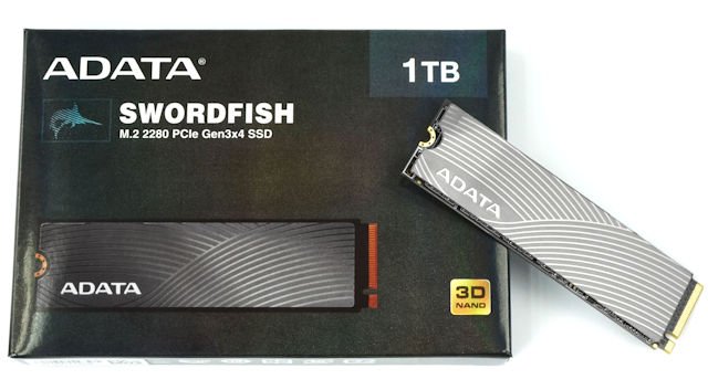 抢攻入门级用家市场 ADATA SWORDFISH NVMe Gen3 M.2 SSD