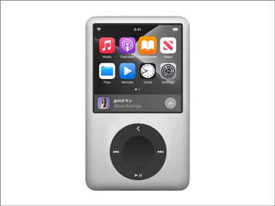 设计师发想iPodMax概念，经典怀旧外型搭配大萤幕和无损音乐支援