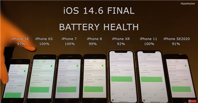多款iPhone升级iOS14.6版本后电池续航力明显变差