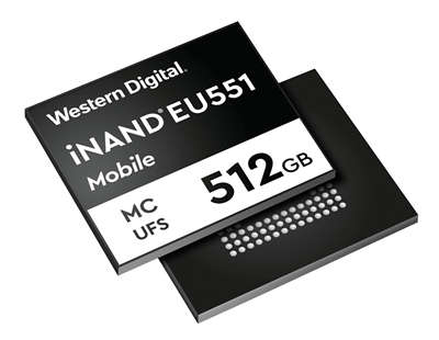WD发布新一代UFS 3.1：最大512GB、写入1.55GB/s