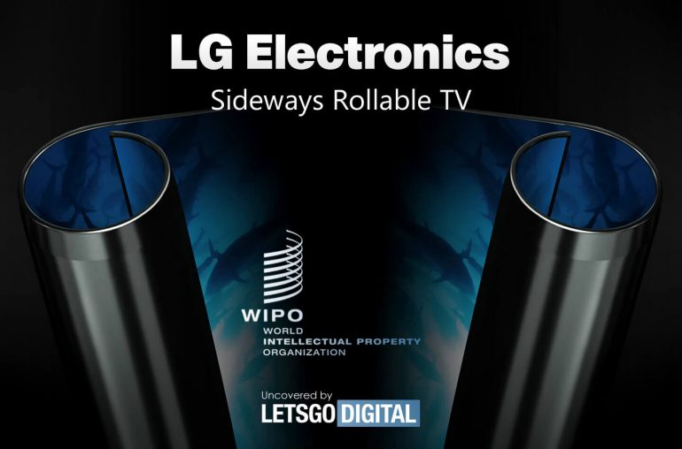 LG可捲曲OLED电视专利公开 萤幕可以从两侧滚动收起
