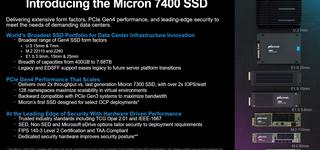 Micron推出Micron 7400 Pro产品线PCIe Gen4 NVMe SSD系列
