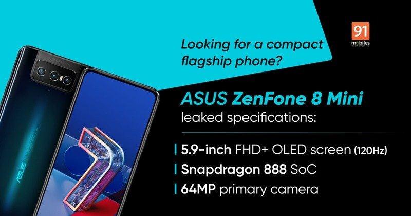 ROG Phone 5 程式码洩漏 ZenFone 8 mini 可能的硬体规格，具备 5.9 吋 120Hz 萤幕、S