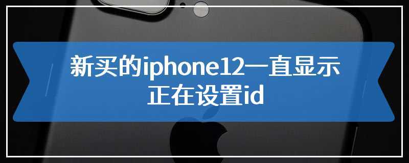 新买的iphone12一直显示正在设置id