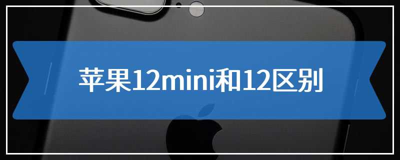 苹果12mini和12区别