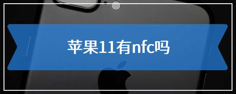 苹果11有nfc吗