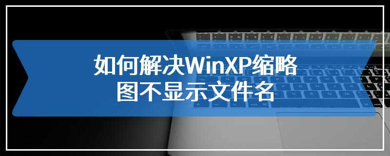 如何解决WinXP缩略图不显示文件名