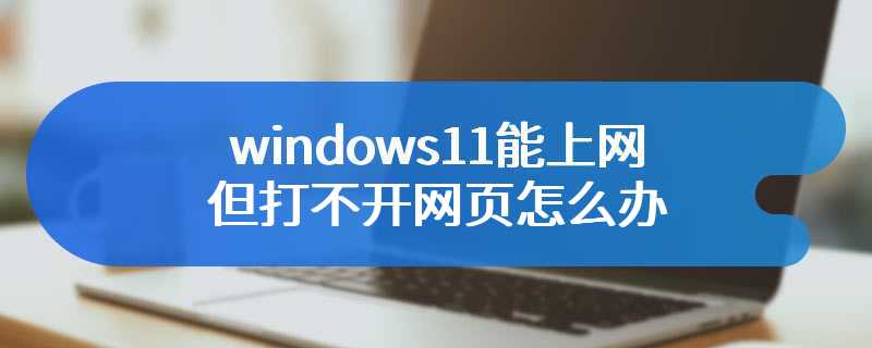 windows11能上网但打不开网页怎么办