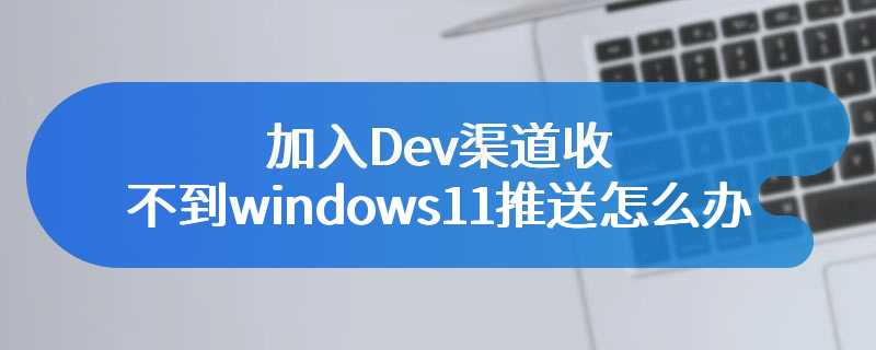 加入Dev渠道收不到windows11推送怎么办