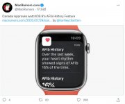 继美国之后，苹果 Apple Watch 手表 watchOS 9“房颤历史”获得加拿大批准